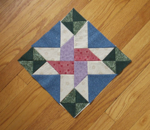 First block, as displayed in Quiltmaker