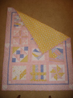 quilt with back