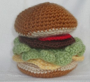 Crochet hamburger